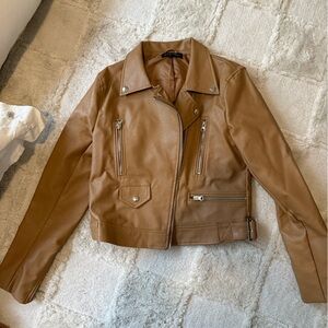 Love Tree Camel Faux Leather Jacket